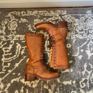 Frye Campus Lace Up Leather Boots